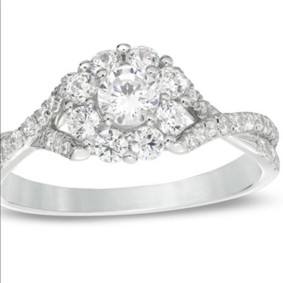 🎉HP 🎉Diamond Cluster 1.125 in genuine diamonds - Picture 1 of 8